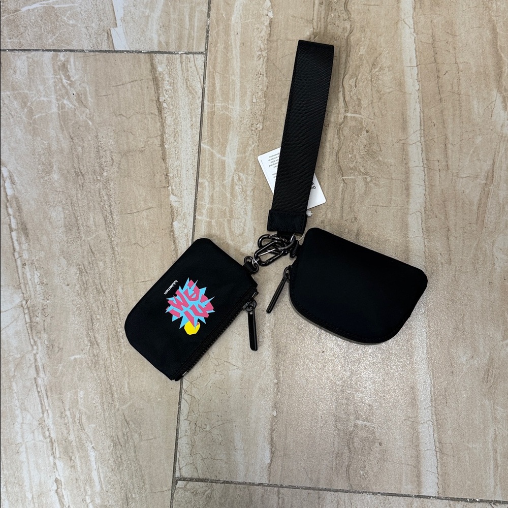 Lululemon Dual Pouch Wristlet *Special edition “MIAMI”color code BLK